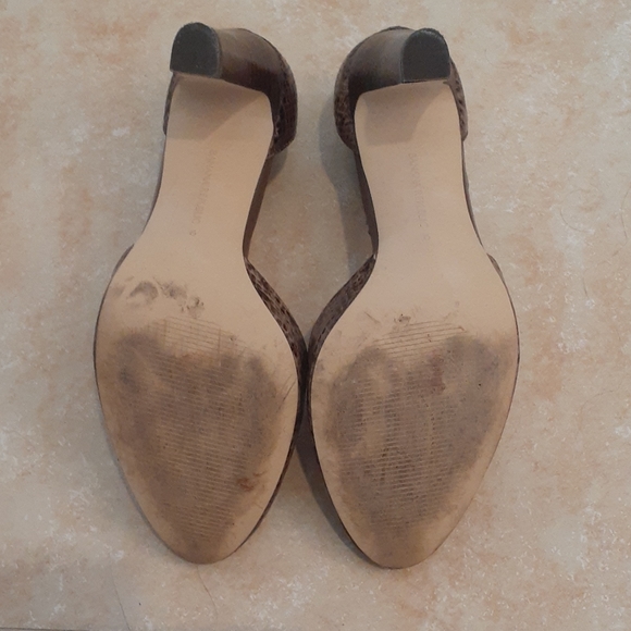 Snakeskin Ankle Strap Heels by Banana Republic - Picture 5 of 9